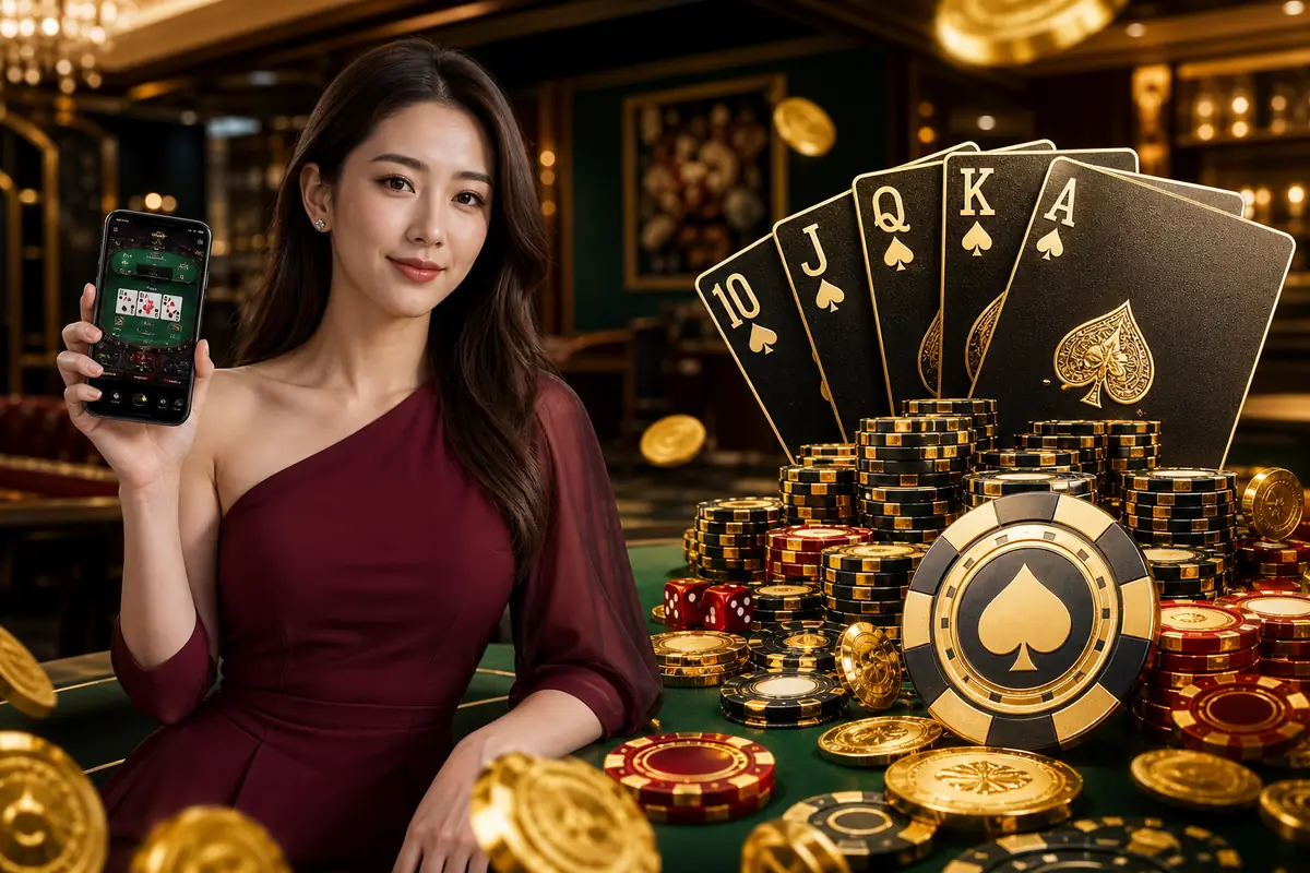 wln8 Blackjack စားပွဲနှင့် ကတ်ချသည့် ဒိုင်